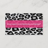 ヒョウのプリントの名刺 名刺 (正面)