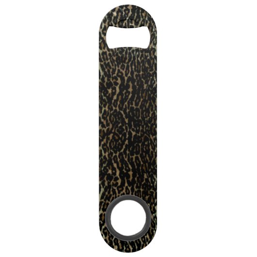 ヒョウのプリントの栓抜き スピード栓抜き (正面)