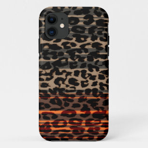 ヒョウのプリントの皮のレトロ2 iPhone 11 ケース