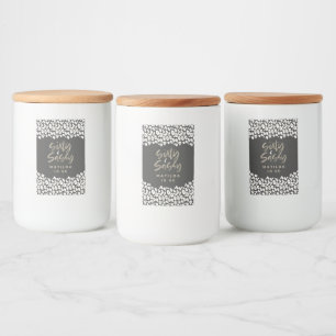 ヒョウのプリント60歳と青白い60歳の誕生日 フードラベル