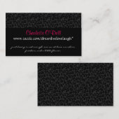 ヒョウのプリント; ウェブサイトのマーケティング 名刺 (正面/裏面)