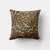 ヒョウのプリント クッション (裏面)