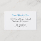 ヒョウのプリント 名刺 (裏面)