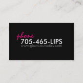 ヒョウのプリント-名刺 名刺 (裏面)