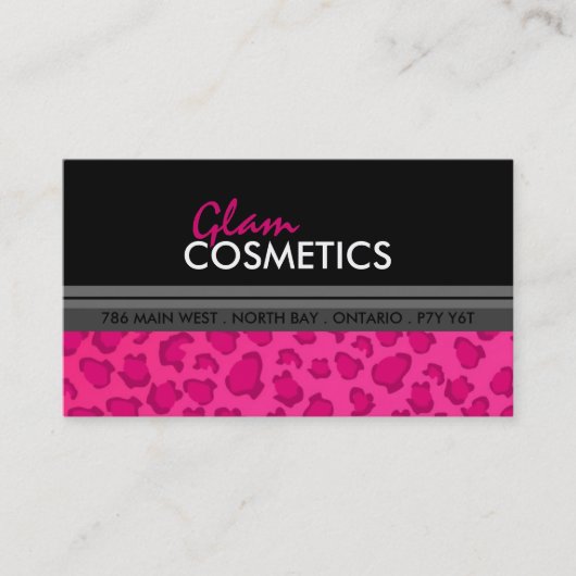 ヒョウのプリント-名刺 名刺 (正面)