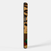 ヒョウのプレイド iPhoneケース (右側面)