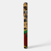 ヒョウのプレイド iPhoneケース (左側面)