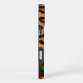 ヒョウのプレイド iPhoneケース (右側面)