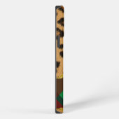 ヒョウのプレイド iPhoneケース (右側面)