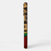 ヒョウのプレイド iPhoneケース (左側面)