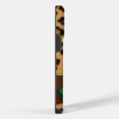 ヒョウのプレイド iPhoneケース (右側面)