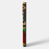 ヒョウのプレイド iPhoneケース (左側面)