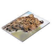 ヒョウのヘッドショット ノートブック (左側)