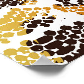 ヒョウのヘビアニマルプリントテクスチャ ポスター (角)