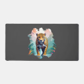 ヒョウのベクター動物の威厳のある自然 デスクマット (正面)