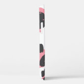 ヒョウのペルト:ブラックピンクのテクスチャ Case-Mate iPhoneケース (裏面 / 右)