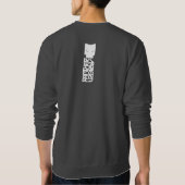 ヒョウのモダン:  縦の配置- CYBPNK B スウェットシャツ (裏面)