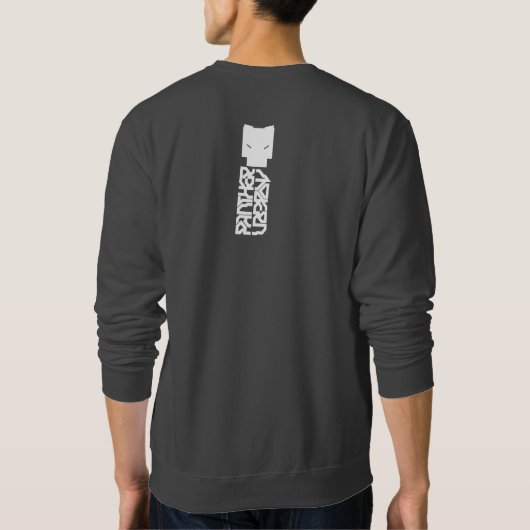 ヒョウのモダン: 縦の配置- CYBPNK B スウェットシャツ (裏面)