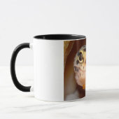 ヒョウのヤモリのスマイルのマグ マグカップ (左)