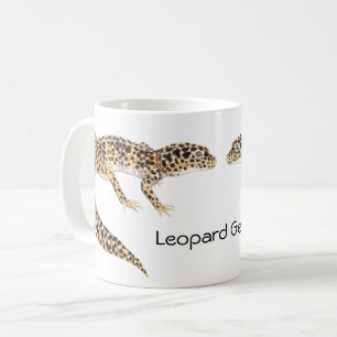 ヒョウのヤモリのマグ コーヒーマグカップ