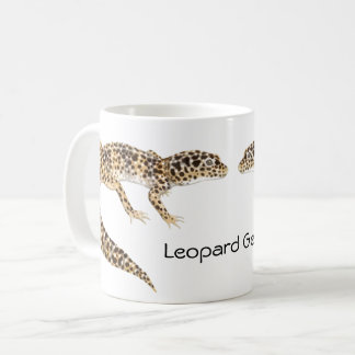 ヒョウのヤモリのマグ コーヒーマグカップ