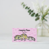 ヒョウのヤモリ愛 名刺 (スタンド正面)