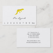 ヒョウのヤモリ ロイヤリティカード (正面/裏面)