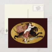 ヒョウの上のバッカンテ ポストカード (正面/裏面)