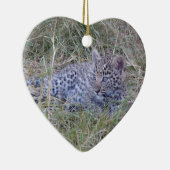 ヒョウの仔 セラミックオーナメント (右)