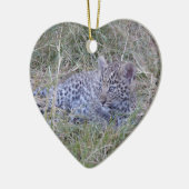 ヒョウの仔 セラミックオーナメント (左)