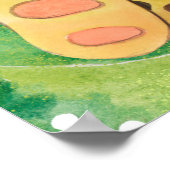 ヒョウの仔、ベビー動物、ジャングルサファリ動物 ポスター (角)