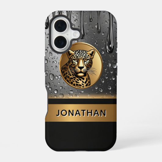 ヒョウの力 カスタムデザイン 🐆 iPhone 16ケース (裏面)