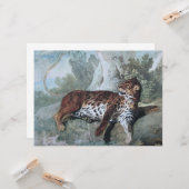 ヒョウの勉強(ジャン=バプティスト・ウドライによる) カード (正面/裏面インサイチュ)