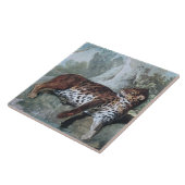 ヒョウの勉強（ジャン=バプティスト・ウドライによる） タイル (側面)