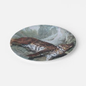 ヒョウの勉強（ジャン=バプティスト・ウドライによる） ペーパープレート (アングル)