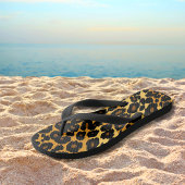 ヒョウの動物のパターンビーチサンダル ビーチサンダル