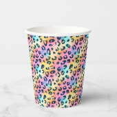 ヒョウの動物誕生日 紙コップ (正面)