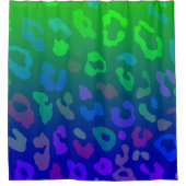 ヒョウの印刷ブグラデーションルーズ シャワーカーテン (正面)