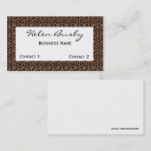 ヒョウの名刺 名刺 (正面/裏面)