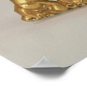 ヒョウの型枠の盾の紋章 ポスター (角)