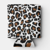 ヒョウの大きな猫の毛皮のパターンプリント 缶クーラー (裏面)
