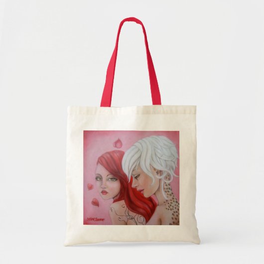 ヒョウの女の子のトートバック トートバッグ (正面)