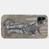 ヒョウの子猫バタフライ Case-Mate iPhoneケース (裏面(横))