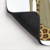 ヒョウの小剣靴および猫の芸術 マウスパッド (コーナー)