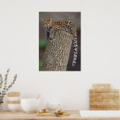 ヒョウの尾のプリント ポスター (キッチン)