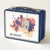 ヒョウの弁当箱 – Be Braveカスタム Gift メタルランチボックス (裏面)