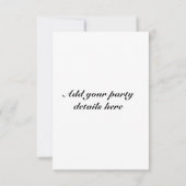 ヒョウの招待状 招待状 (裏面)