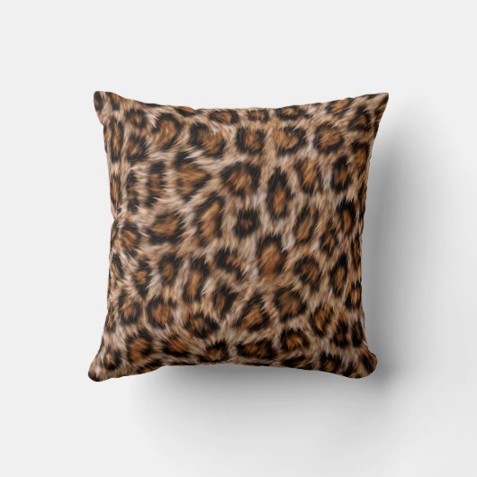 ヒョウの斑点毛ジャガー動物の皮の模様.j クッション (裏面)