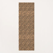 ヒョウの斑点野猫の毛皮のパターン ヨガマット (正面)