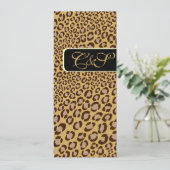 ヒョウの斑点+真珠の渦/ヴィンテージ 招待状 (スタンド正面)